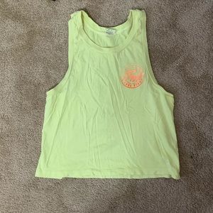 Neon PINK cropped tank top